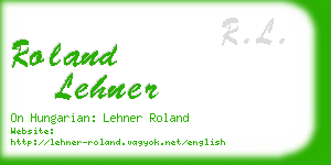 roland lehner business card